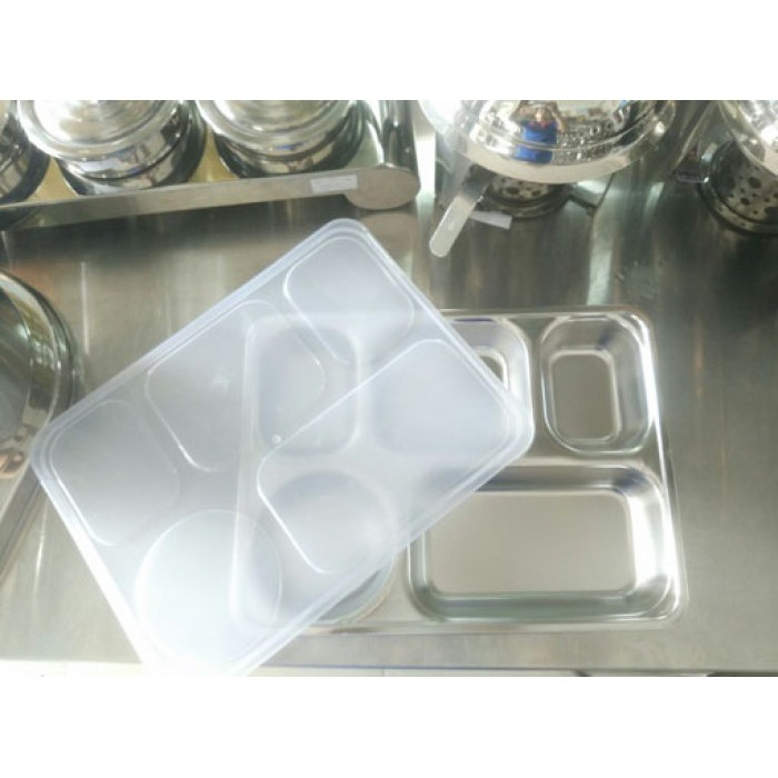 BỘ KHAY CƠM PHẦN 5 NGĂN SÂU INOX | BigBuy360 - bigbuy360.vn