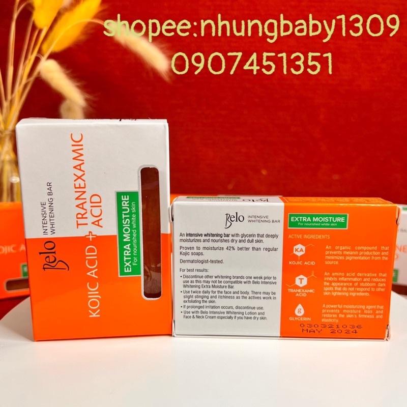 Xà phòng Kojic Belo làm sáng da mặt và body