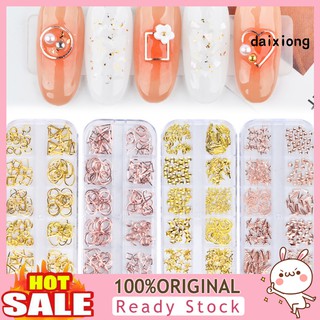 Hộp phụ kiện kim loại trang trí móng tay nghệ thuật