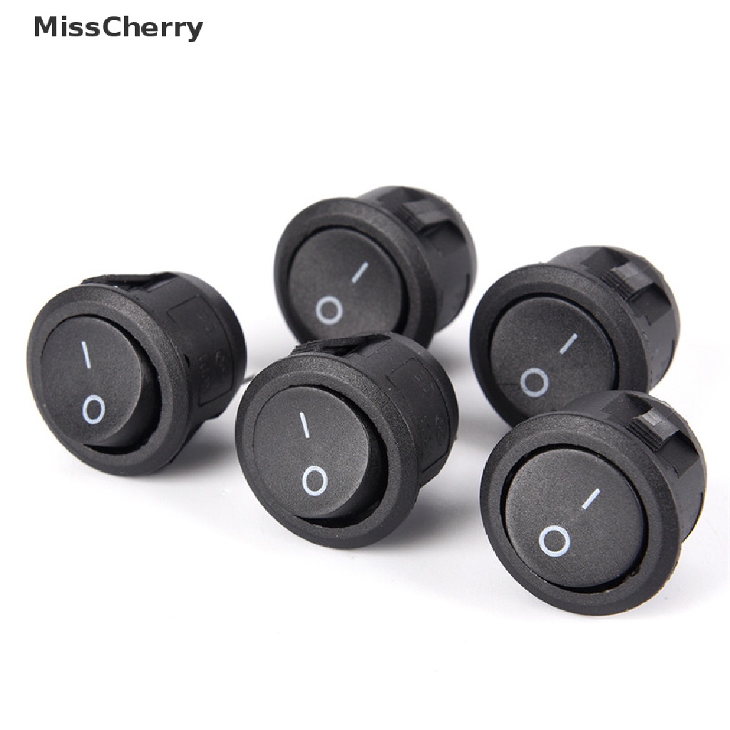 Công tắc đóng mở tự động 2-PIN ON-OFF SPST hình tròn + vỏ bọc chống thấm nước cho xe hơi