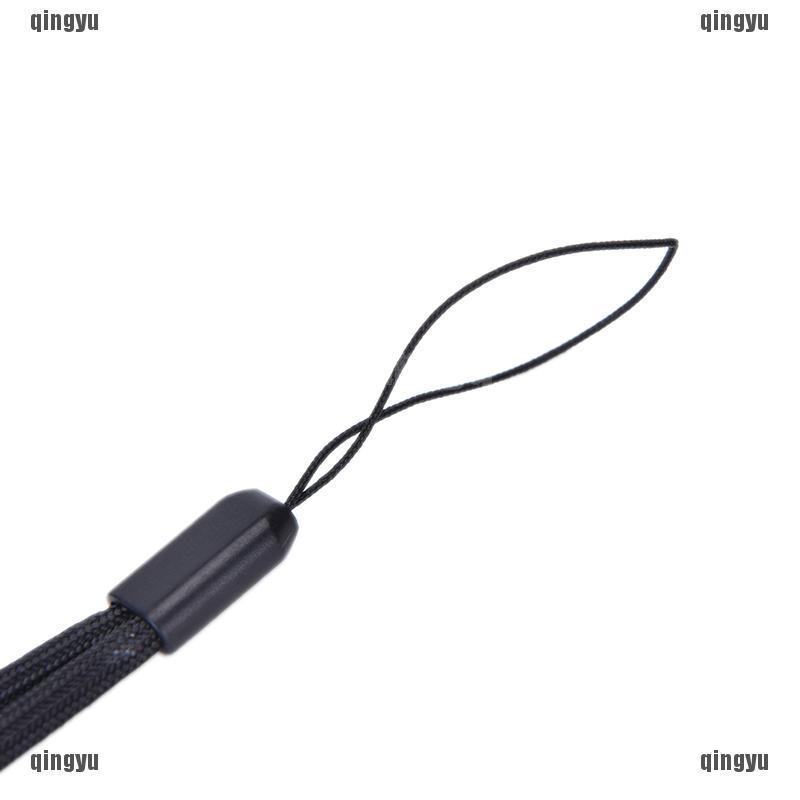 Set 5 Dây Đeo Cổ Tay Màu Đen Bằng Nylon Cho Điện Thoại / iPod / USB / mp3