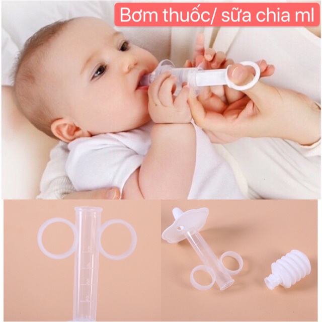 Dụng cụ uống thuốc chia ml cho bé an toàn