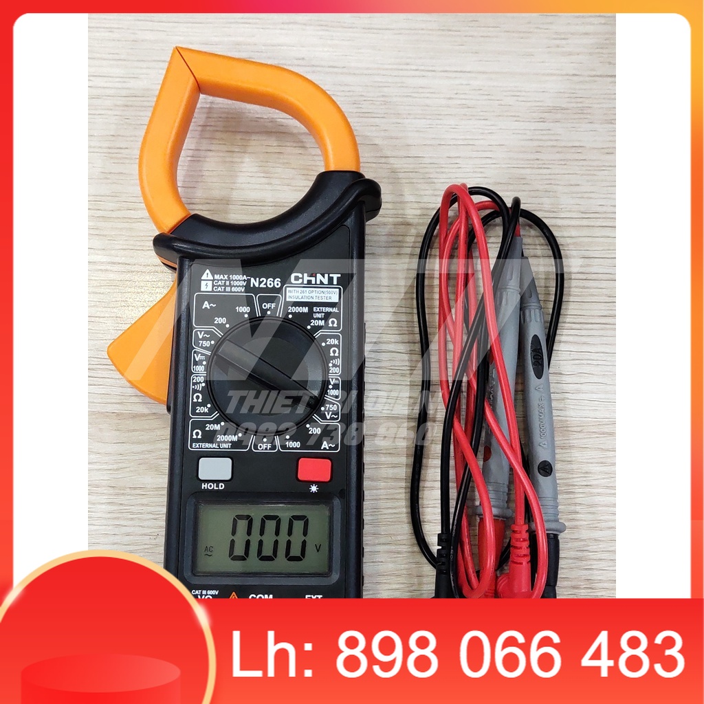 Đồng hồ Ampe kìm cầm tay N266 Chint