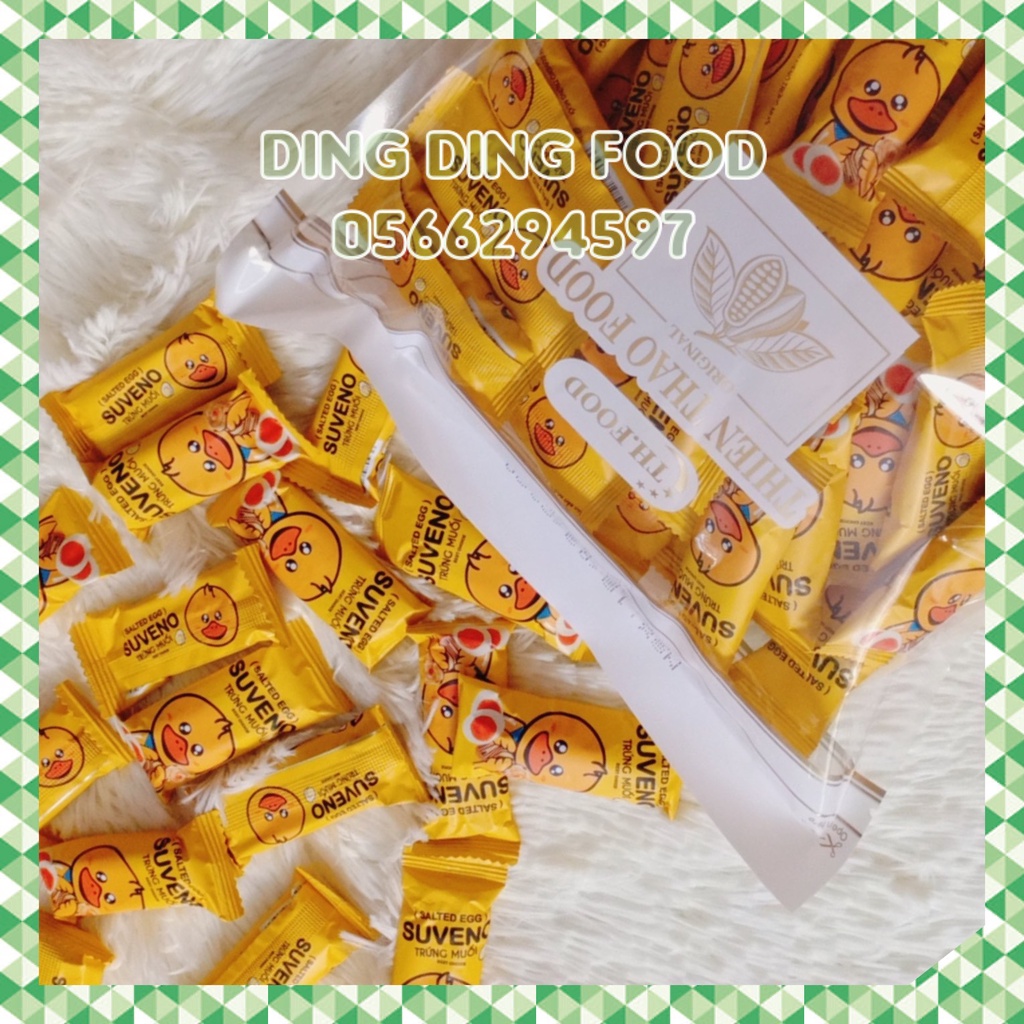 Mới - 500g Bánh Xốp Suveno Vị Trứng Muối , Kem Sữa Chua Giòn Thiên Thảo, Ăn Vặt Siêu Ngon, DING DING FOOD