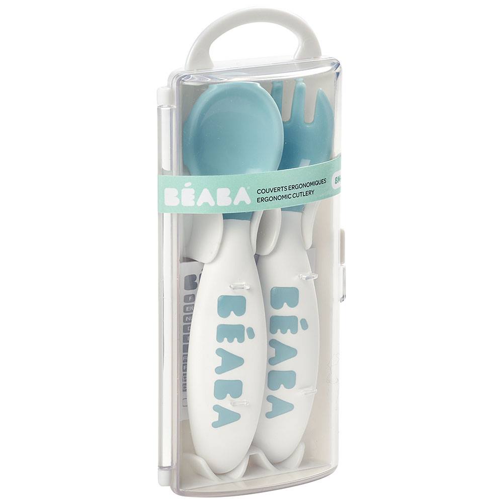 BỘ THÌA DĨA BÉABA CAO CẤP CHO BÉ TẬP ĂN (CHÍNH HÃNG) CHO BÉ (117058)