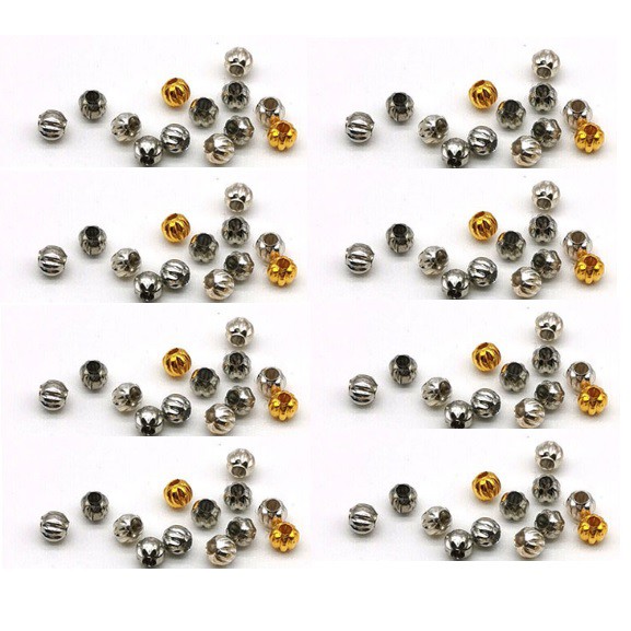 gói 20 -100 viên charm quả bí size 3.2mm- MH2454