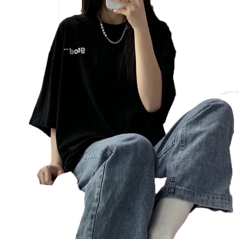 [Rẻ vô địch] Áo thun cotton tay lỡ dáng rộng unisex Good freesize từ 38-65kg