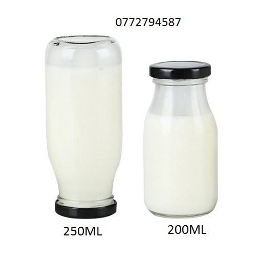 Chai thủy tinh đựng sữa hạt 200ml - 8 chai