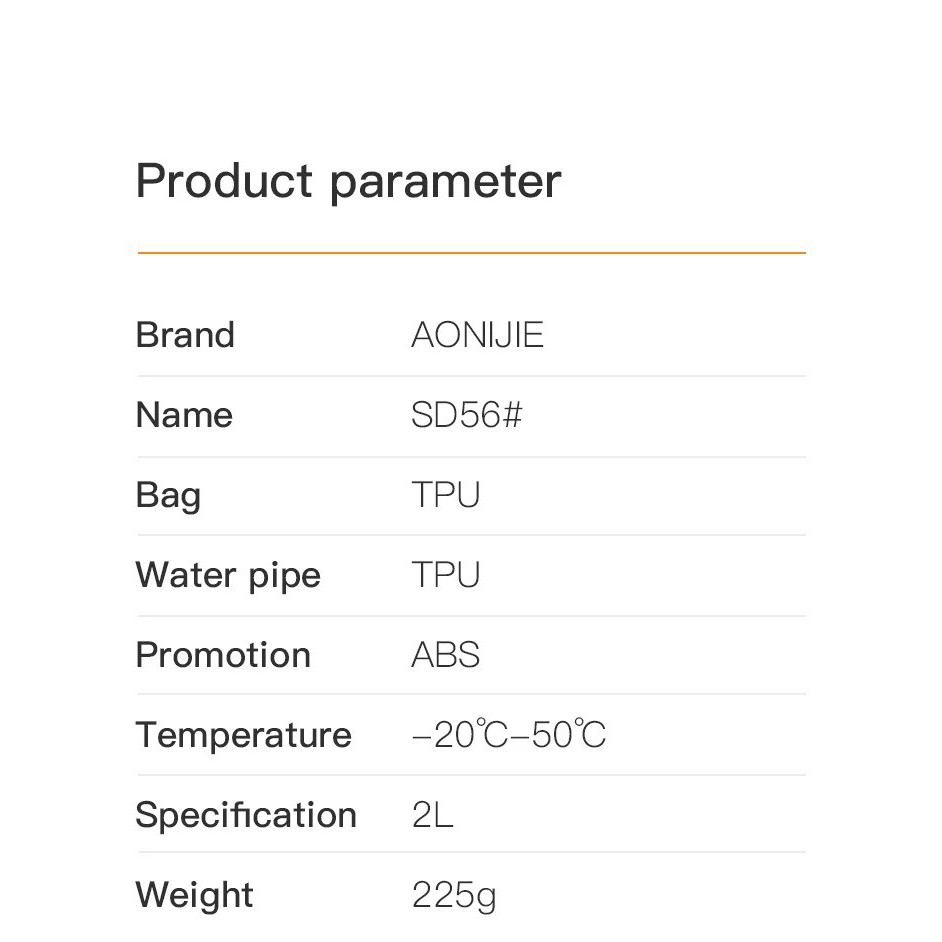 Vest nước cao cấp 2 ngăn AONIJIE SD56