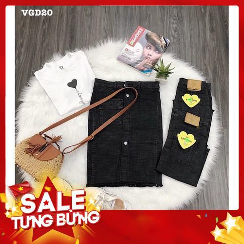 Váy jean đen bigsize 60-90kg | Đầm váy cho người mập béo | thời trang | quần áo | công sở | oversize  -Hàng nhập khẩu | BigBuy360 - bigbuy360.vn