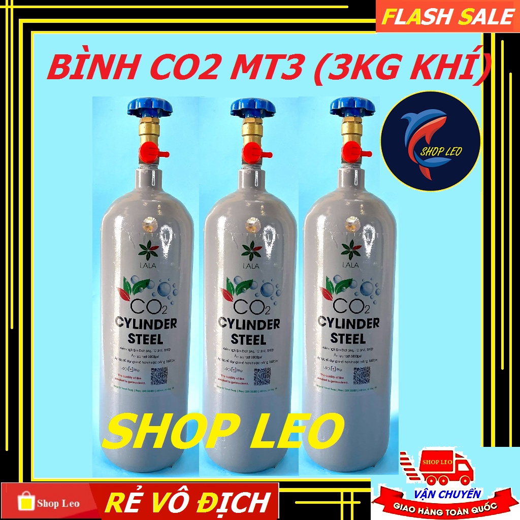 Bình CO2 Thủy Sinh MT3  - phụ kiện thủy sinh - shopleo