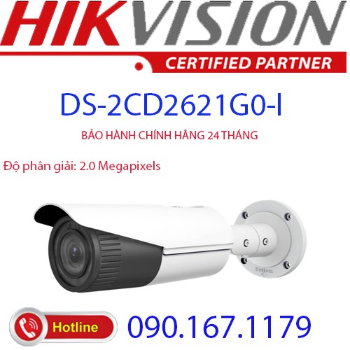 Camera IP hồng ngoại 2.0 Megapixel HIKVISION DS-2CD2621G0-I