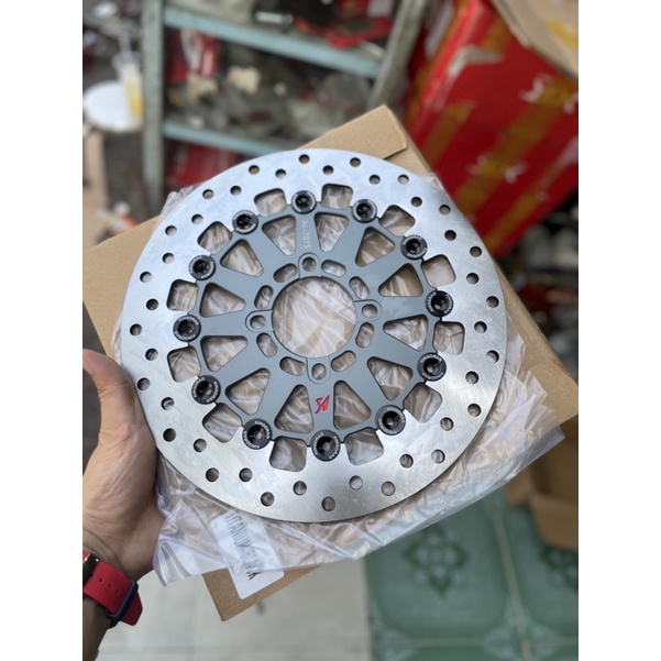 Đĩa thắng trước King Drag V2 267 lồng nhôm CNC gắn mọi loại xe