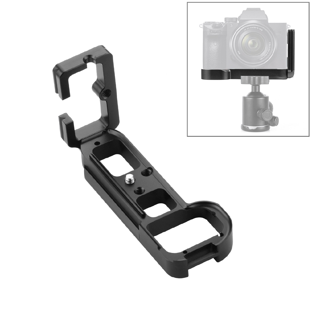 PULUZ 1/4 inch Vertical Shoot Quick Release L Plate Bracket Base Holder for Sony A7R / A7 / A7R S / A7M2