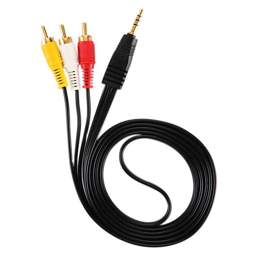 Dây AV đầu 3.5mm ra 3 đầu bông sen dùng cho TV, đầu DVD, TVBOX. cable box adroid dây 3 ly ra 3 bông sen