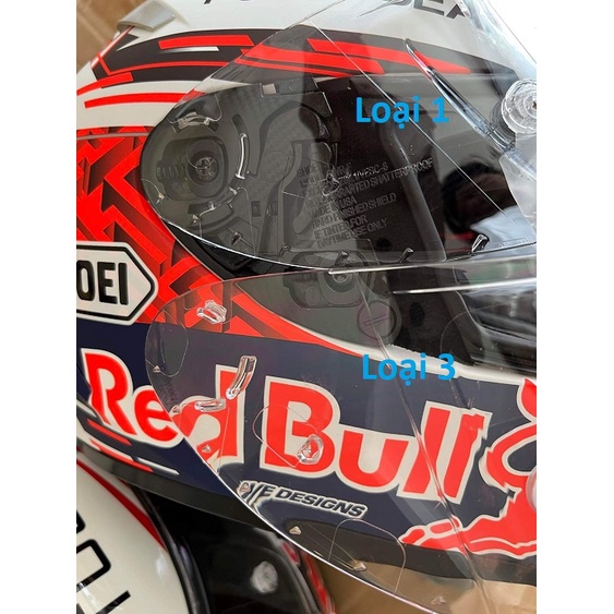 Kính màu nón fullface Shoei X14, X-Spirit 3, Z7