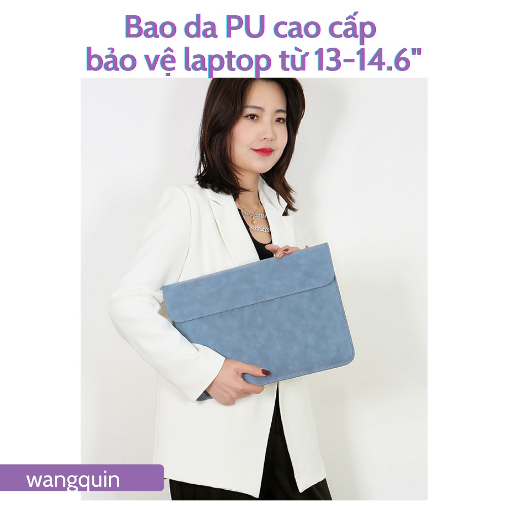 Sẵn VN - Túi đựng bảo vệ cho Macbook Air Pro Asus Acer 11.6&quot; / 13.3&quot; / 14&quot; / 14.6&quot; Da cao cấp nhiều màu Bao Laptop