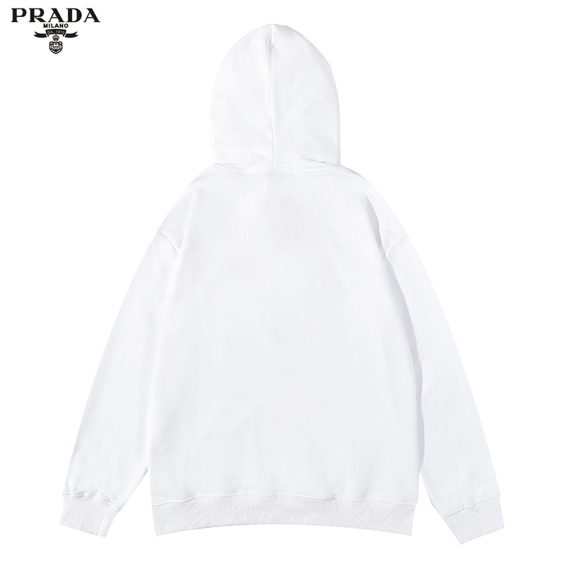 Áo Hoodie Tay Dài Vải Cotton In Chữ Prad-A Kiểu Cổ Điển Thời Trang Cho Các Cặp Đôi