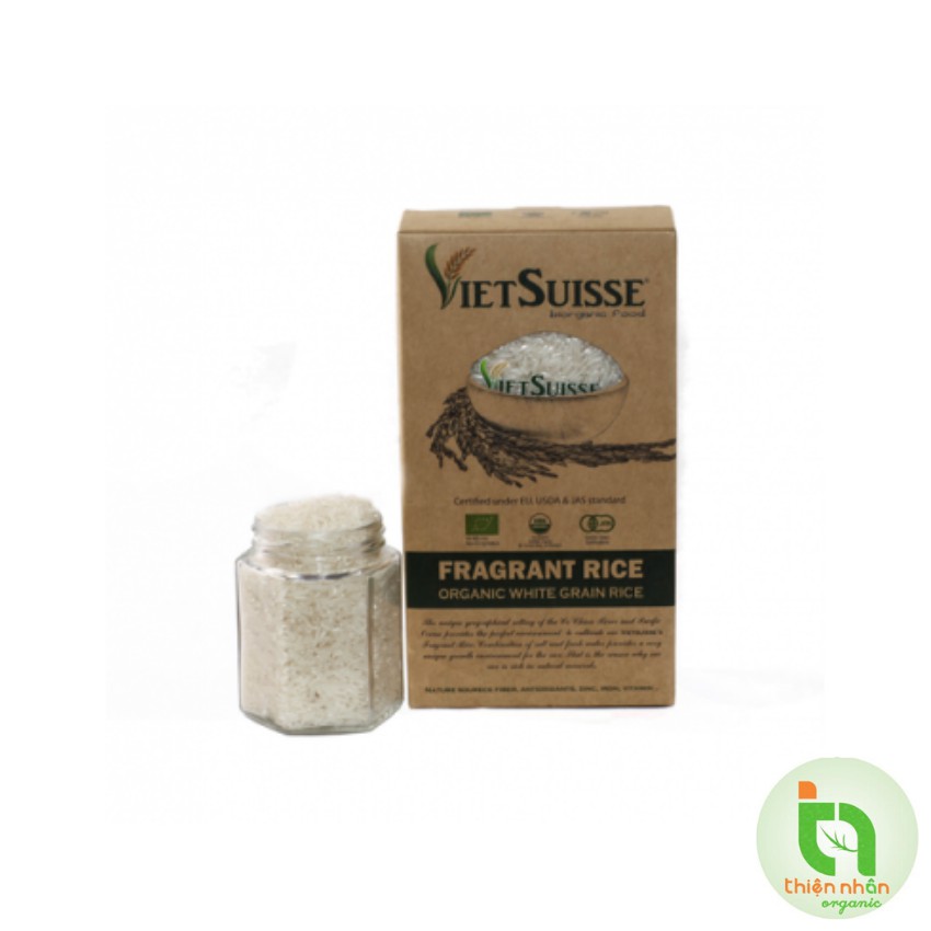 Gạo trắng hữu cơ Vietsuisse 1kg