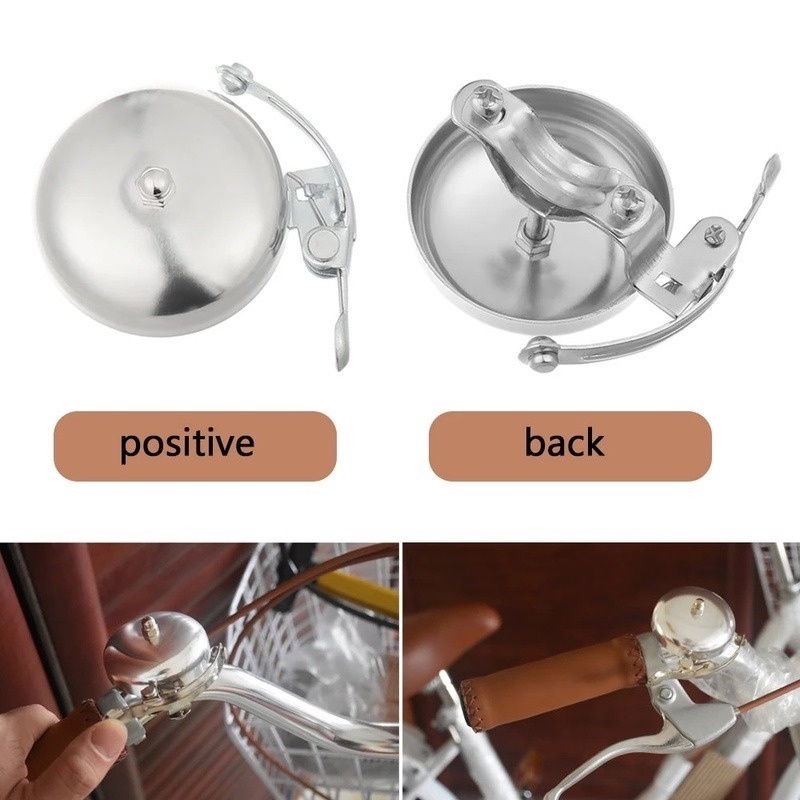 Chuông Báo Động Mini Bằng Hợp Kim Nhôm Cho Xe Đạp Leo Núi