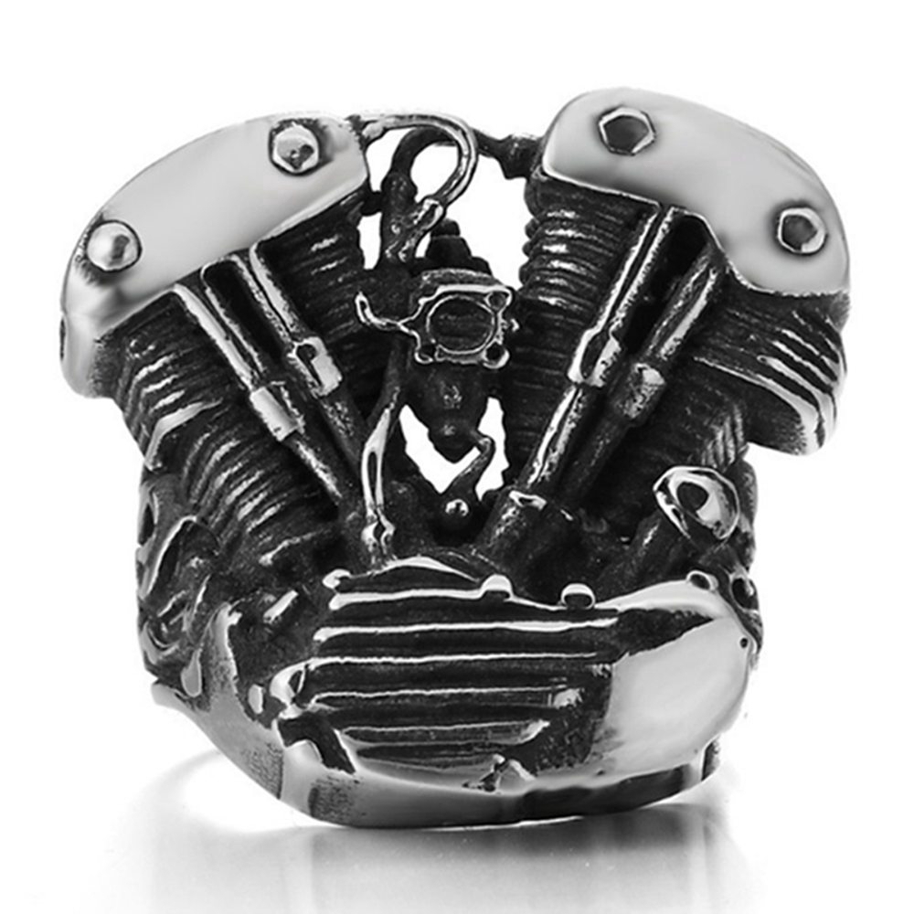 Thời trang độc đoán Đàn ông đi xe máy Máy retro Gothic Punk Đàn ông Ring Đảng Trang sức