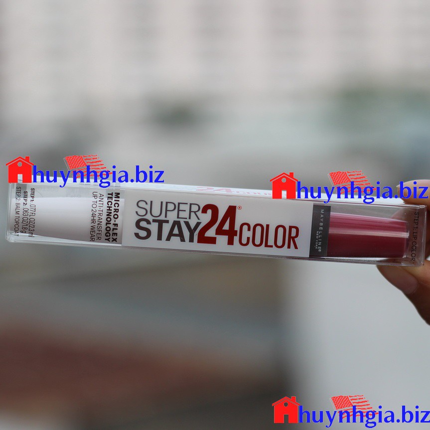 Son siêu lì Maybelline SuperStay 24 color 245 Firmly Mauve của Mỹ