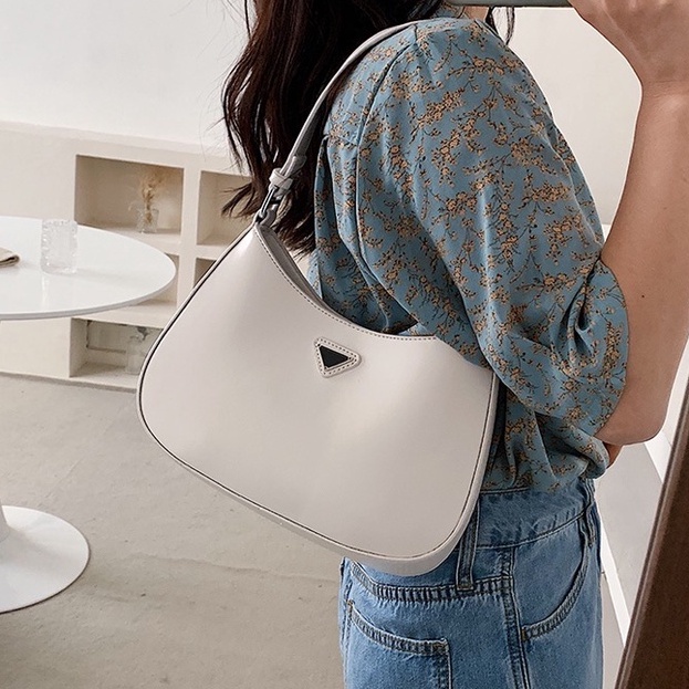 Túi kẹp nách Hàn Quốc, da trơn basic đơn giản thanh lịch - Basic.Shine BS16 - Hàng có sẵn