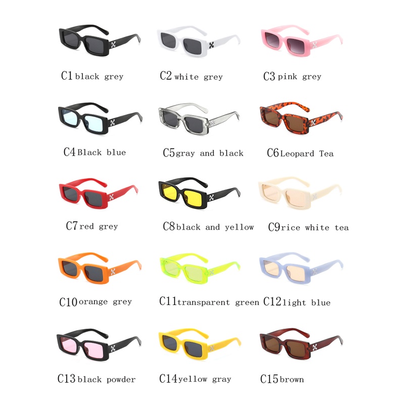 Kính Mát Gọng Vuông Màu Kẹo Phong Cách Âu Mỹ Thời Trang Cho Nữ