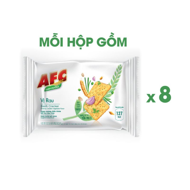 Bánh AFC dinh dưỡng vị rau/lúa mì 200g