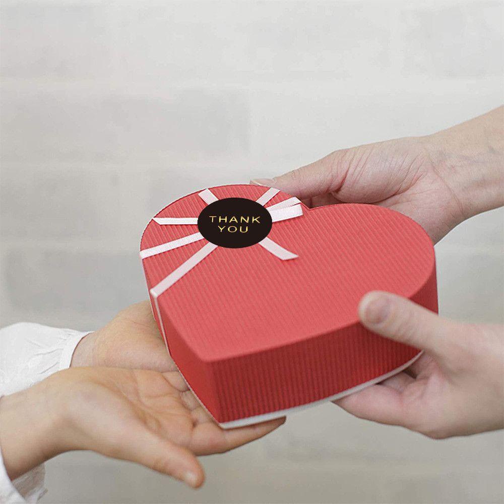 Set 500 Miếng Dán In Chữ Thank You Trang Trí Bao Bì Bánh Lễ Tạ Ơn