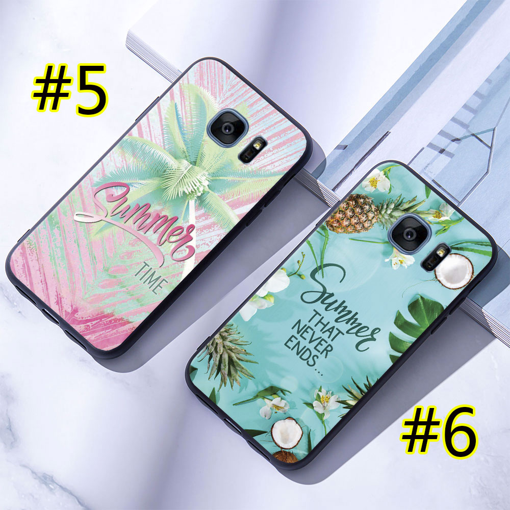 Ốp điện thoại mềm Samsung Galaxy S7 Edge S8 S9 Plus Mùa hè