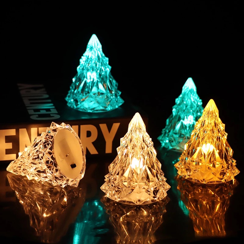 1 Đèn Ngủ LED Hình Cây Kem Mini Dùng Trang Trí Giáng Sinh
