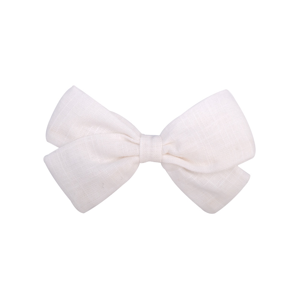 RainBow Bows 1 Kẹp Tóc Nơ 3.6Inch Màu Trơn Dễ Thương Cho Bé Gái