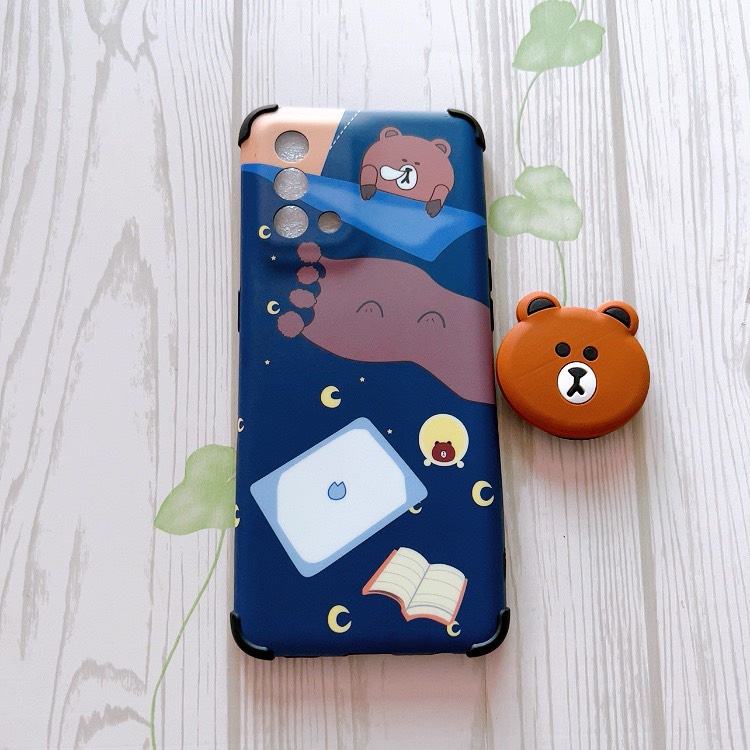 Ốp idm Hàn Quốc kèm pop OPPO A5 - 2020 /A9 -2020/Oppo A54 4G/Oppo A74 4G/A95