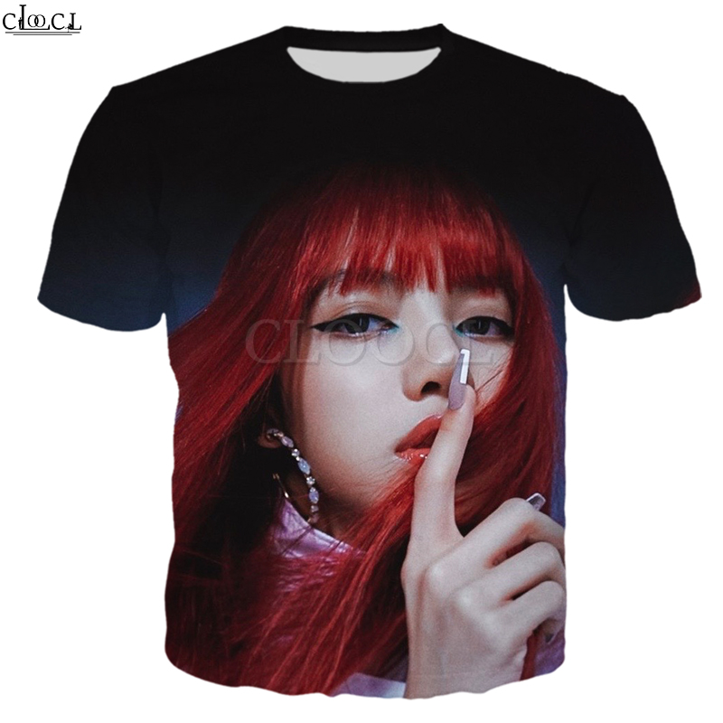 CLOOCL Group Đen Hồng 3D In Hình Nam Phong Cách Đường Phố