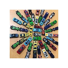 Bộ 50 ô tô đồ chơi mini xe đua màu sắc cho bé