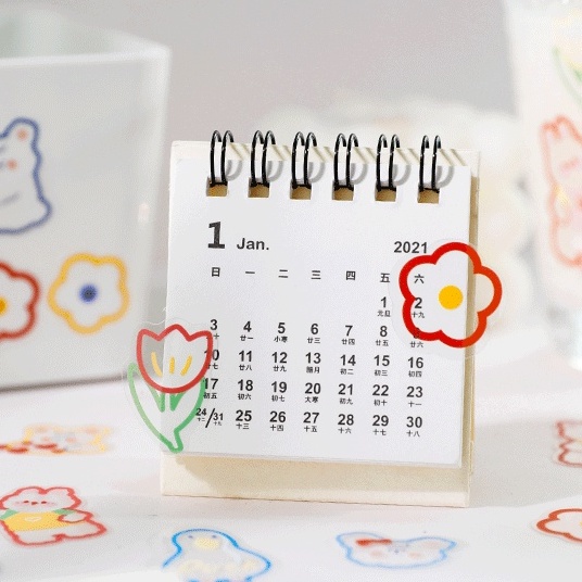 Miếng Dán Hình Động Vật Hoạt Hình Dễ Thương Trong Suốt Chống Nước Trang Trí DIY