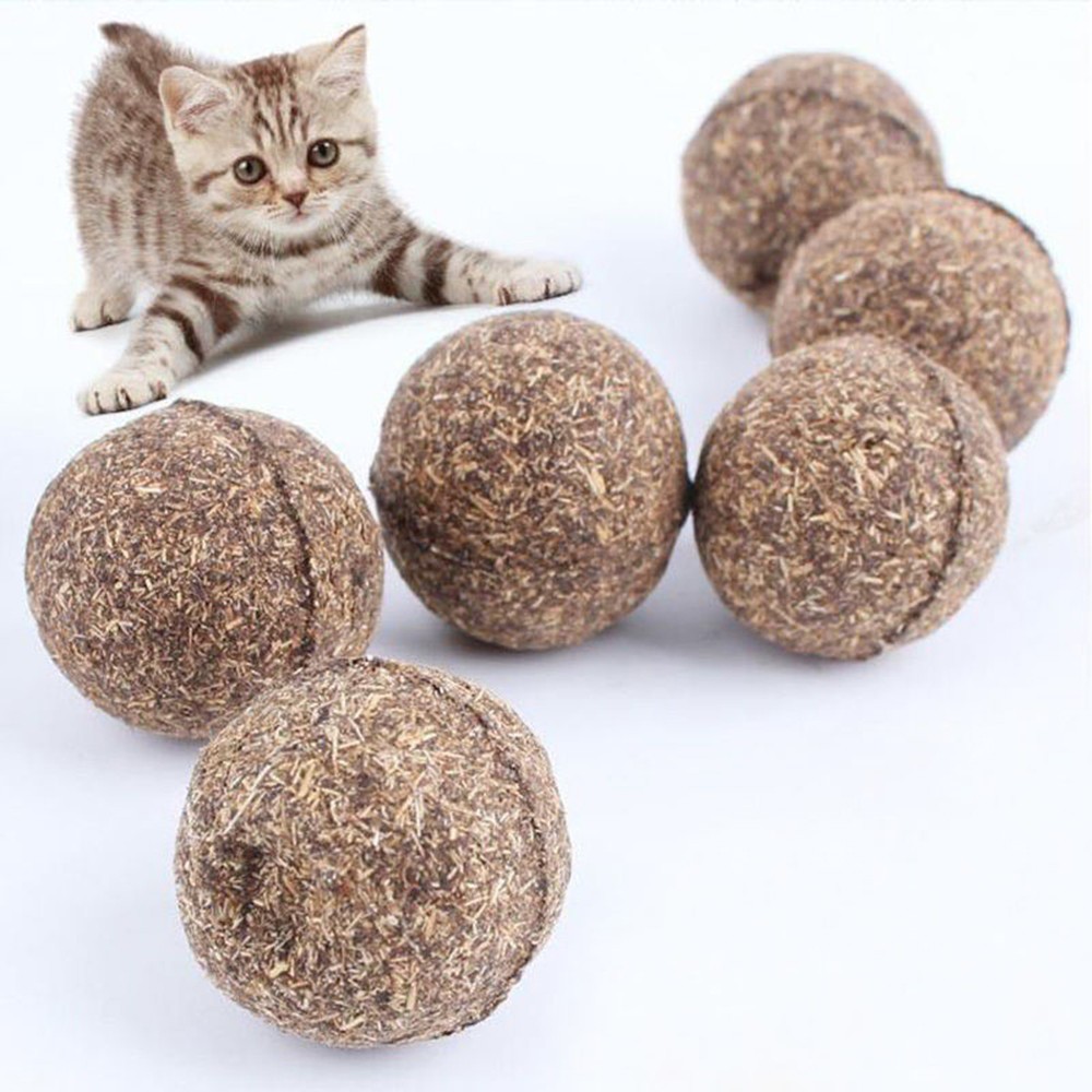 Quả bóng đồ chơi cho mèo phủ cỏ bạc hà - Lida Pet Shop