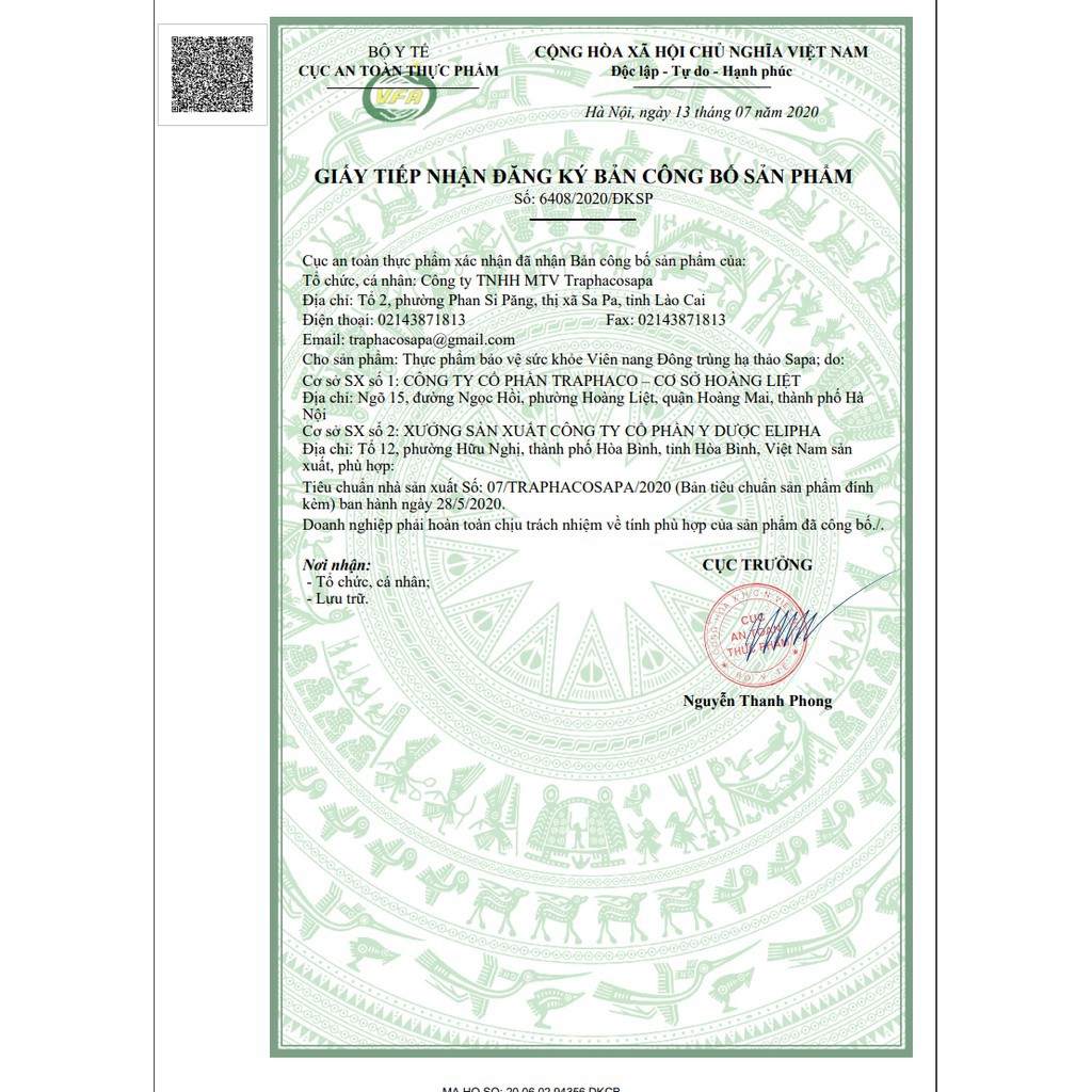 Đông trùng hạ thảo Traphaco Sapa Viên nang 60 viên | BigBuy360 - bigbuy360.vn