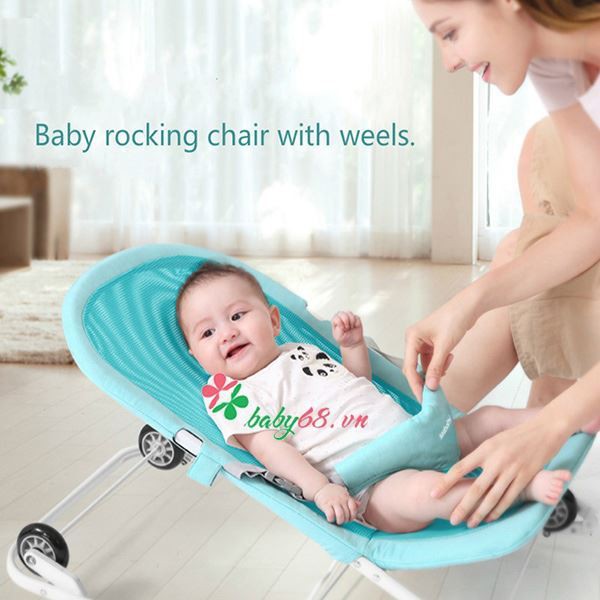 Xe nhún ăn bột có bập bênh + mùng hiệu Seebaby R1 ( hàng chính hãng )