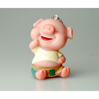 Trang trí lợn cười hở bụng (ngồi)