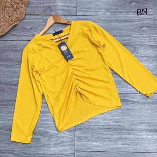 Áo len giấy rúm ngực 3605_BNT