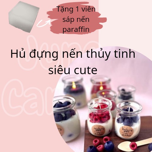 Hủ Thuỷ Tinh Tròn Đựng Nến - Kho Nguyên Liệu June Candle