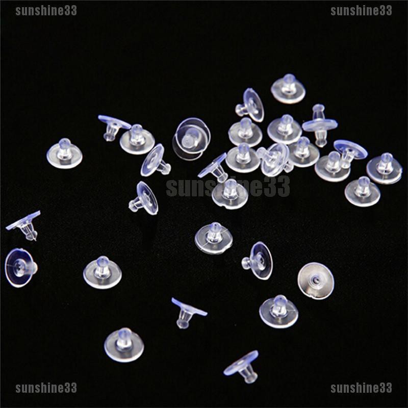 50 Nút Chặn Bông Tai Bằng Silicon