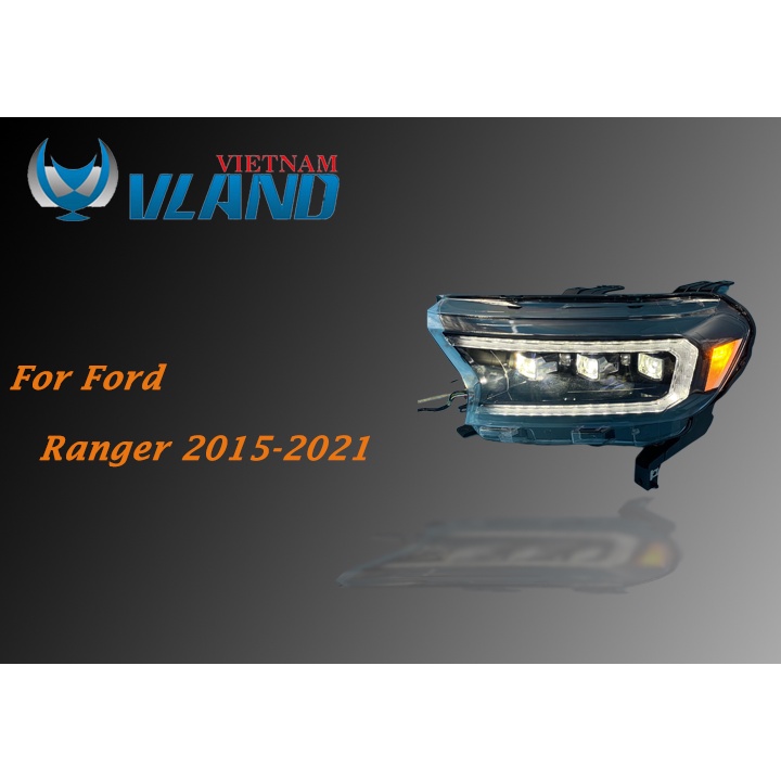Đèn pha Ford Ranger/Everest 2015-2020 mẫu full led do Vland sản xuất
