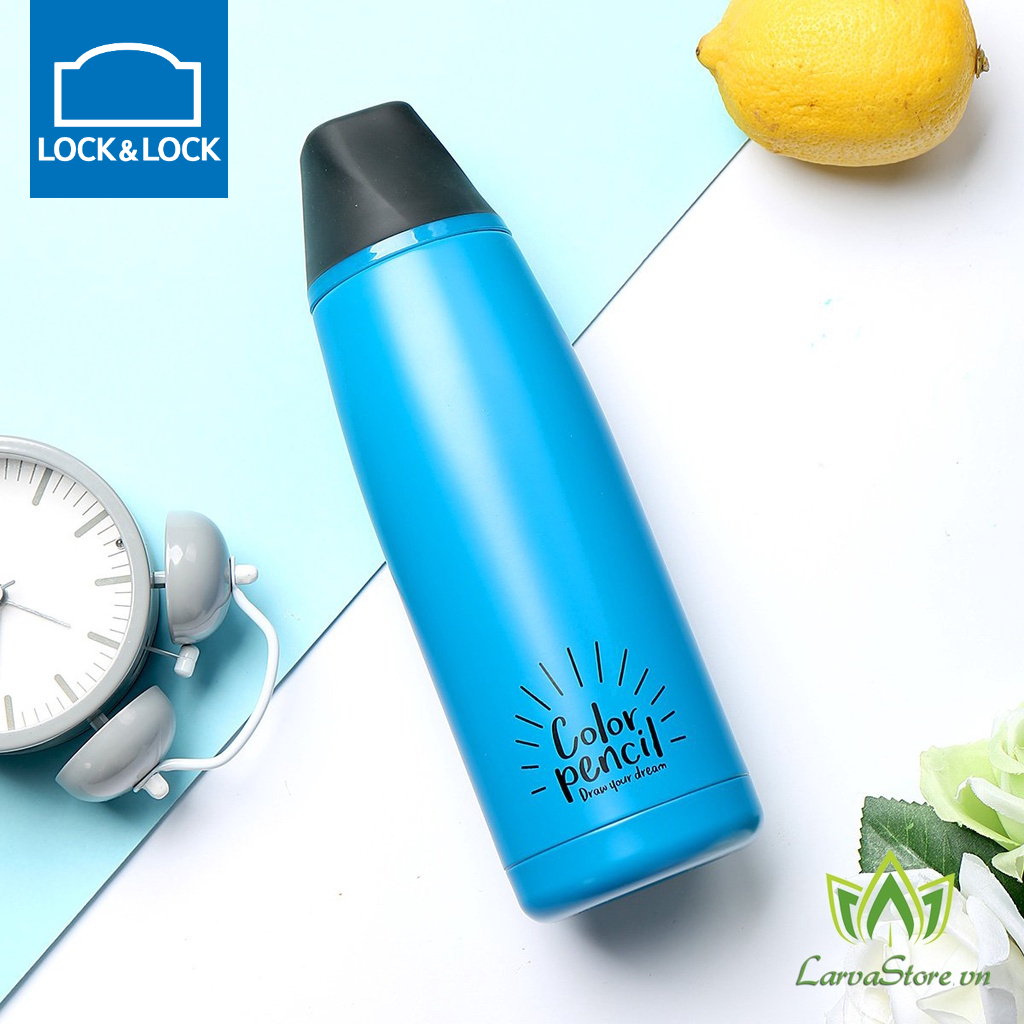 Bình giữ nhiệt Lock&amp;Lock Twister Tumbler 450ml Màu xanh dương LHC4152BLU