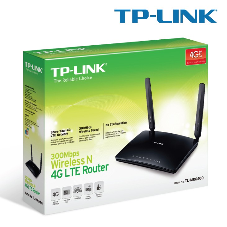 Bộ phát Wifi 4G Tp-link MR6400 chuẩn N300 tốc độ 300Mbps. Bảo hành chính hãng 12 tháng