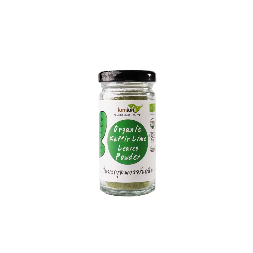 ✅ORGANIC-DIET✅ Bột Lá Chanh Thái Kaffir Hữu Cơ 30g LumLum gia vị ăn kiêng - hữu cơ (siêu thơm ngon)