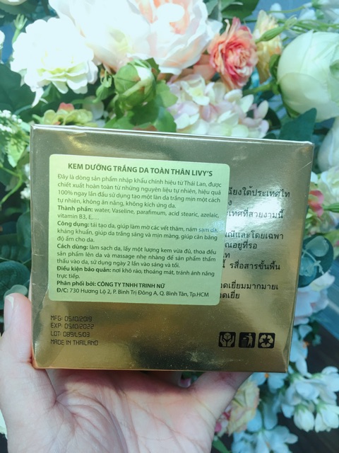 [Chính Hãng]Kem body livy's trắng da chống nắng spf45++ 250g | BigBuy360 - bigbuy360.vn