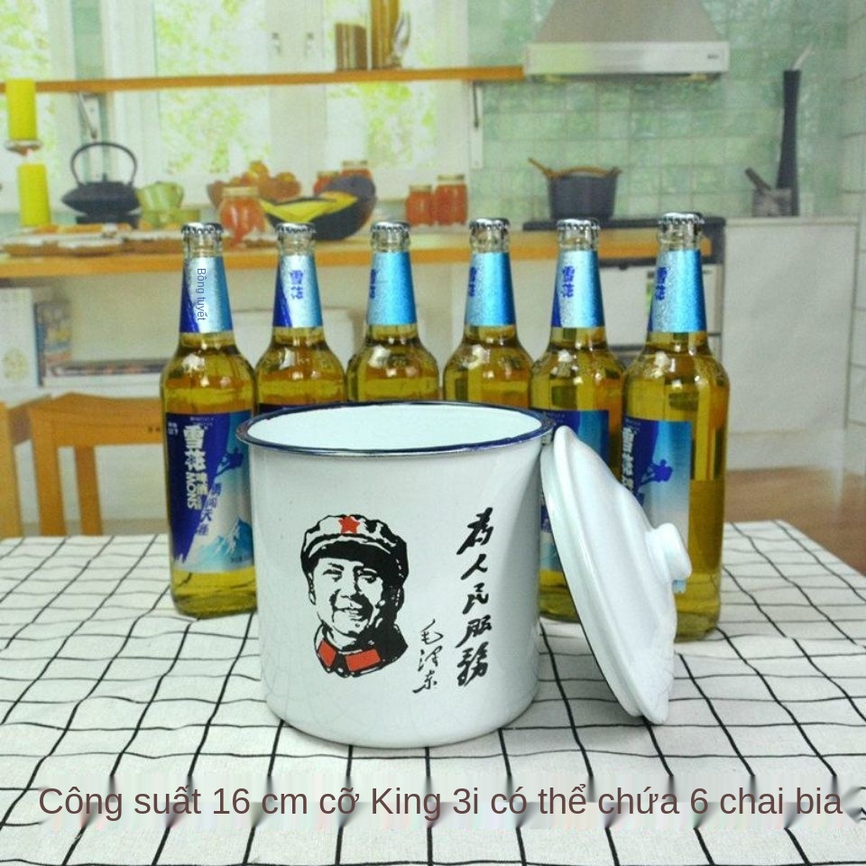 Yin Zheng Cùng kiểu dáng Chén men Hoài niệm Siêu dung tích lớn Cựu chiến binh Tô Mì Ăn Liền Cũ Double Happiness Iron Tea